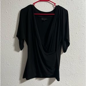 black attention blouse